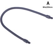LED M4 Black Silver Microphone Positioning Hose Two External Teeth M4 Flexible Snake Tube