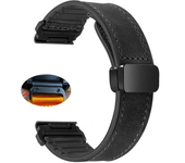 Crazy Horse Leather Silicone Strap for For Garmin Tactix 7 Pro Fenix 6X 7X 7pro 6 5plus Magnetic Buckle for Garmin 26mm 22mm 20