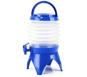 Hervidor plegable portátil de plástico comprimido de gran capacidad, hervidor para acampar al aire libre con grifo, cubo para jugo
