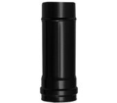 Wolfpack tubo de estufa pellet acero vitrificado negro ø 80 mm. longitud 25 cm. estufas de leña, chimenea, alta resistencia,