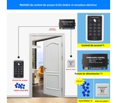 125KHz RFID Access Control Keypad Machine Rainproof Cover EM Card Reader For Door Access Control System Lock Opener