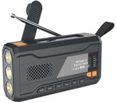 Portable Dab/fm Radio, 4000mah Dynamo Solar Radio, Solar Crank Radio, Survival Solar Radio Dab Radio Usb Charger With Emergency Sos Alarm, Alarm Clock
