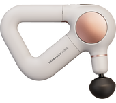 THERABODY THERAGUN SENSE - Pistola de Masaje Profesional, Alivia Dolores y Estrés con Terapia de Masaje Científicamente Comprobado y Respiración Relajante, Sensor Biométrico Integrado, 4 Accesorios, App Inteligente,  Mejora Bienestar Mental y Físico
