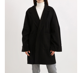 Abrigo oversize SENSE con solapa y bolsillos de tapeta - 80042