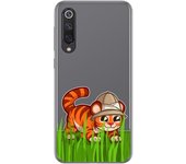 Tumundosmartphone Funda Gel Transparente para Xiaomi Mi 9 SE diseño Tigre Dibujos