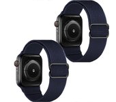 Banda de reloj elástica de bucle único, compatible con Apple Watch 9/8/7/6/5/4/3 SE Ultra 2/1 banda deportiva trenzada de nylon ajustable