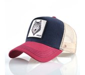 Four Seasons Trucker Cap Men Women Snapback Hip Hop Baseball Cap With Embroidery Wolf Patch Adjustable Visor Hat
