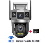 4G-SIM IP Camera WiFi 12MP 6K Dual Lens Triple Screens Smart Network Wireless Monitor V380 Security Protection CCTV Home Cameras