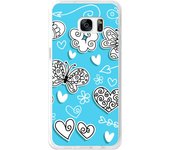 Tumundosmartphone Funda Gel Tpu para Samsung Galaxy S7 Edge Diseño Mariposas Dibujos