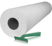 Papel Camilla Precortado 40cm ECO 59 cm x 70 m + 100 Cuchillas de Afeitar Desechables de Dos Hojas para Uso Profesional"