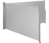 Tectake - Toldo lateral retráctil, Protección de privacidad hasta 6 m- 3 m por lado, 220 g/m², Separador de espacios, Tela de toldo impermeable, Aluminio, Enrollado automático, Protección del sol y viento, Toldo o biombo de exterior, Para terraza