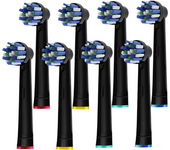 Black Cross Toothbrush Heads Refill for Oral B Braun Pro 500/1000/1500/3000/3757/5000/7000/7500/800 Brush Head nozzles for OralB