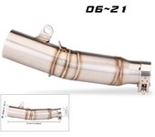 Motorcycle Exhaust Link Middle Pipe Full System For YAMAHA YZF-R6 R6 1998-2005 2006-2021 Motorcycle Muffler Front Header Pipe