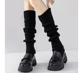 Y2K Women's Leg Warmers Japanese Lolita Long Socks Wool Knitted Foot Cover Arm Warmer Autumn Winter Crochet Heap Sock Boot Cuffs