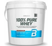Biotech Usa 4kg 100% Pure Whey  - Proteína en Polvo con BCAA y Glutamina - Sin Gluten, Sin Aceite de Palma