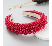 Baroque Sponge Pearl Hair Band Women's Multicolor European and American Wide Edge Headband