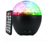 Bola Mágica de Cristal con láser USB y Bluetooth, control por Voz Y Música LED de Colores, para escenario, KTV, bar, DJ, con cateria, 16 colores