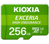 MICRO SD KIOXIA 256GB EXCERIA HIGH ENDURANCE UHS-I C10 R98 CON ADAPTADOR