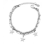 New Good Luck Retro Bracelet 18CM Adjustable Stainless Steel Bangles Jewelry 2021 Fashion Simple Couple Bracelet For Women Gift