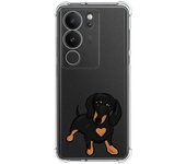 Funda Silicona Antigolpes para Vivo V29 5G diseño Perros 04 Dibujos