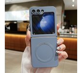 Liquid Silicone Magsafe Case for Samsung Z Flip 6 Pure Color Soft Wireless Charging Cover for Samsung Galaxy Z Flip 3 4 5 6 Bag