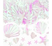 Confeti de conchas y estrellas iridiscentes de 23 gr - PartyDeco