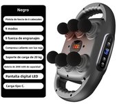Six-head Fascia Gun Massager Muscle Relaxation For Body Waist Legs Neck Professional High Frequency Muscle Fascia Gun Massager