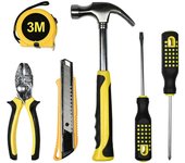 Set Herramientas 6 Uni. Benson - Perfecto para Cualquier Proyecto - Flexómetro 3mx16mm - Martillo Garra Carpintería - Cutter Afilado Cortes