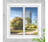 Pantalla Mosquitera Universal , Malla lavable, Red Ajustable, Tamaño de la Ventana DIY - Protección contra Mosquitos y Moscas, Tamaño máximo 130x150CM (1 Juego, Negro)