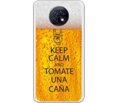 Funda original compatible con Xiaomi Redmi Note 9T - Keep calm and tomate una caña