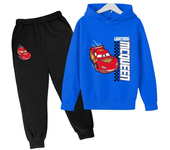 Cars Sweatshirt Boy Sweatshirt girls Lightning McQueen Sweatshirt Hoodies Pants 2Pcs Kids Tracksuits Children Clothing