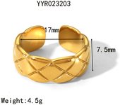 Encanto Anillo de acero de titanio de acero inoxidable que no se decolora, anillo con patrón de martillo Irregular para playa y verano, accesorio de joyería de moda