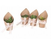 Gerimport Maceta Artificial Mini Cactus Papel 8.00x8.00x13.00 Cm - Decoración Moderna