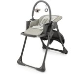 Kinderkraft  - TUMMIE Trona Bebé, 2 en 1, trona para niños, trona combinada, Asiento desde los primeros meses de vida, reposapiés, Posición tumbada, con juguetes, ajustable