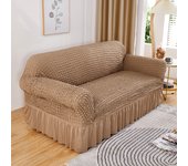 High elastic bubble grid sofa cover 1/2/3/4 with skirt hem, all season universal pet anti dirt