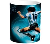 Taza Maradona. D10S. Futbol. Argentina. Boca. El pelusa. Barrilete cosmico Diego Armando