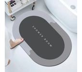 Diatomaceous earth bath mat Rubber Non Slip Quick Dry Super Absorbent Bathtub mat Shower mat - Thin Bath Mats for Bathroom Floor