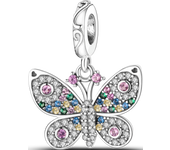 Animal Collection Silver Plated French Bulldog Cat Butterfly Ladybug Charms Beads fit Original Bracelet Jewelry Making