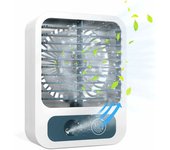 Mini ventilador de escritorio, ventilador de niebla con tanque de agua de 60 ml, ventilador recargable USB de 3 velocidades, ventilador silencioso ideal para el hogar, la oficina y el exterior
