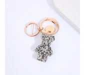 Exquisite and Pure Handmade Inlaid with Diamonds, Cute and Super Cute Bear Boutique Keychain Bag Pendant