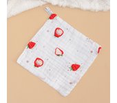 Toalla cuadrada de seersucker de algodón puro de alta densidad, seis capas, lavada, pañuelo pequeño, toalla absorbente, babero estampado para bebés y niños