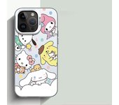 Sanrio Cute melody Phone Case for iPhone 13 Pro Max 15 7 8 Plus 11 Pro XS Max 14 Plus XR X 12 Mini Clear Cover