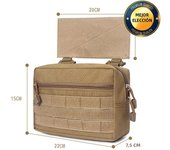 1000D Tactical Sack Pouch Sub Abdominal Drop Down Belly Utility Bag For D3 Chest Rig MK3 Hunting Vest Plate Carrier Storage Bag