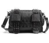 Bolso bandolera Gótico con Remaches y tachuela de Calavera para Mujer, de Piel sintético, type Mensajero, para el hombro, type pulsera, type billetera