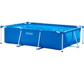 INTEX - Piscina desmontable rectangular Metal Frame de hasta 3 metros, color azul, resistente y duradera, +6 años, 30 min. montaje, piscinas desmontables, piscinas familiares, fácil montaje