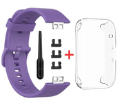 TPU Case+Silicone Band For Huawei Watch FIT Strap Smartwatch wrist Sport bracelet Smart watchband+cover fit watch Accessories