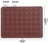 Macaroon Kit Macaron Silicone Mat Non-Stick Baking Mold Set 48 Decorating Supplies Capacity  Pot Cake  Accessories