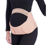 Soporte de Barriga Ajustable para Embarazadas Protector de Abdomen con Cinturón de Espalda L