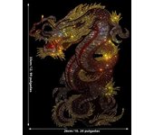 Hot Dragon hot stamping pattern, clothes hot stamping, rhinestone pattern, sticker diamond, clothing accessories DIY