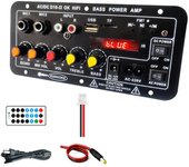 Tablero del amplificador con audio óptico Bluetooth Amplificadores USB FM Radios TF reproductor DIY subwoofer para HoM